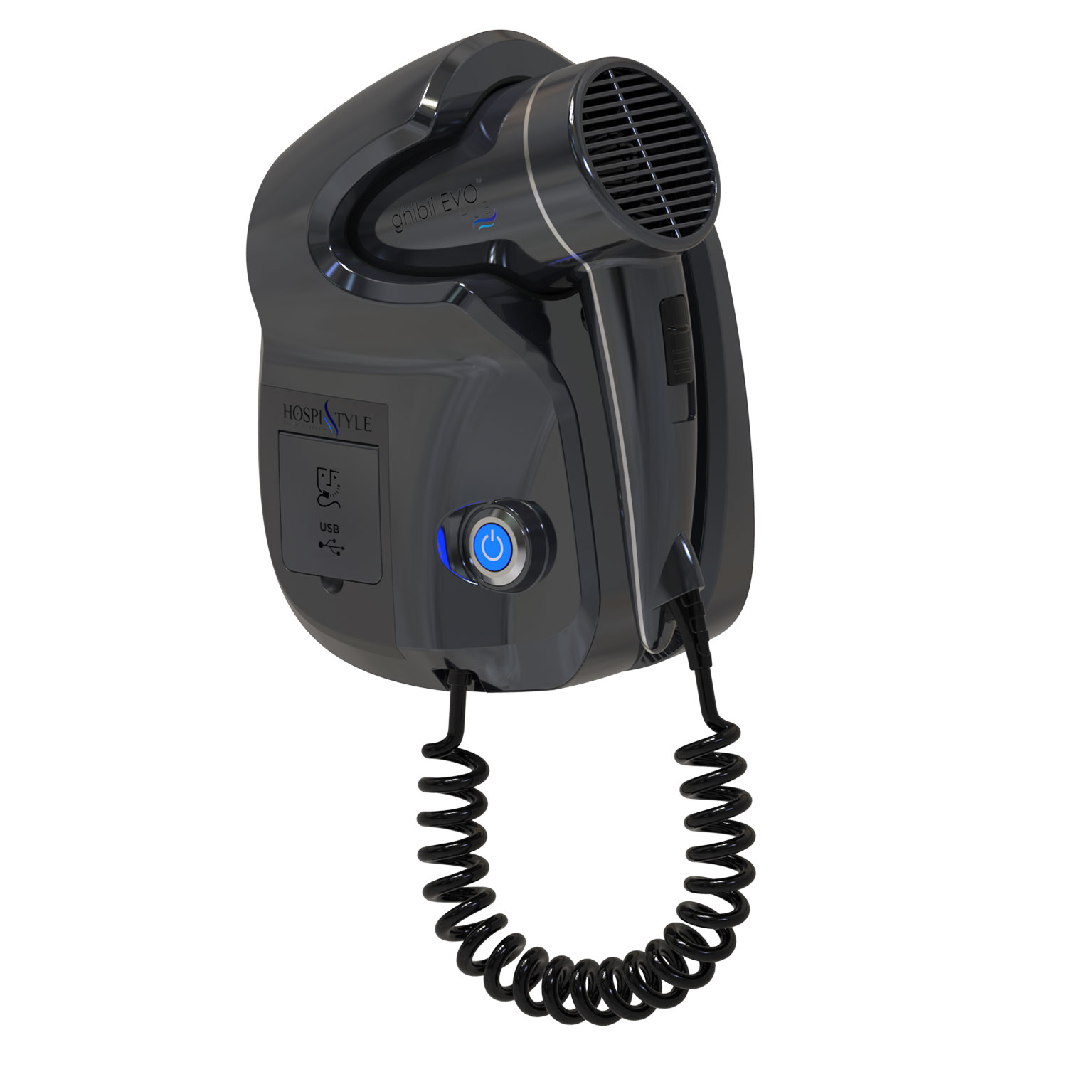 Wall Mounted Hair Dryer Elegant for Hotel and for Home