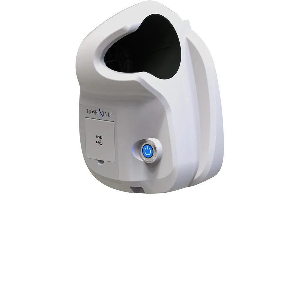 sèche-cheveux mur monté blanc