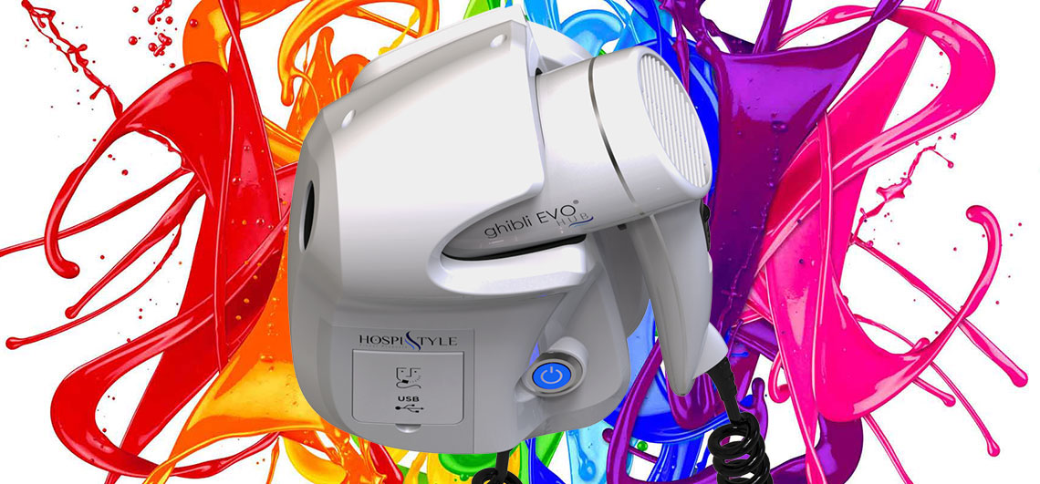 coloured Hotel Hair Dryer italian design