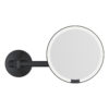 Magnifying LED wall-mounted mirror MATT BLACK