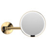 Magnifying LED wall mounted mirror BRUSHED GOLD