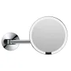 Magnifying LED wall mounted mirror CHROME