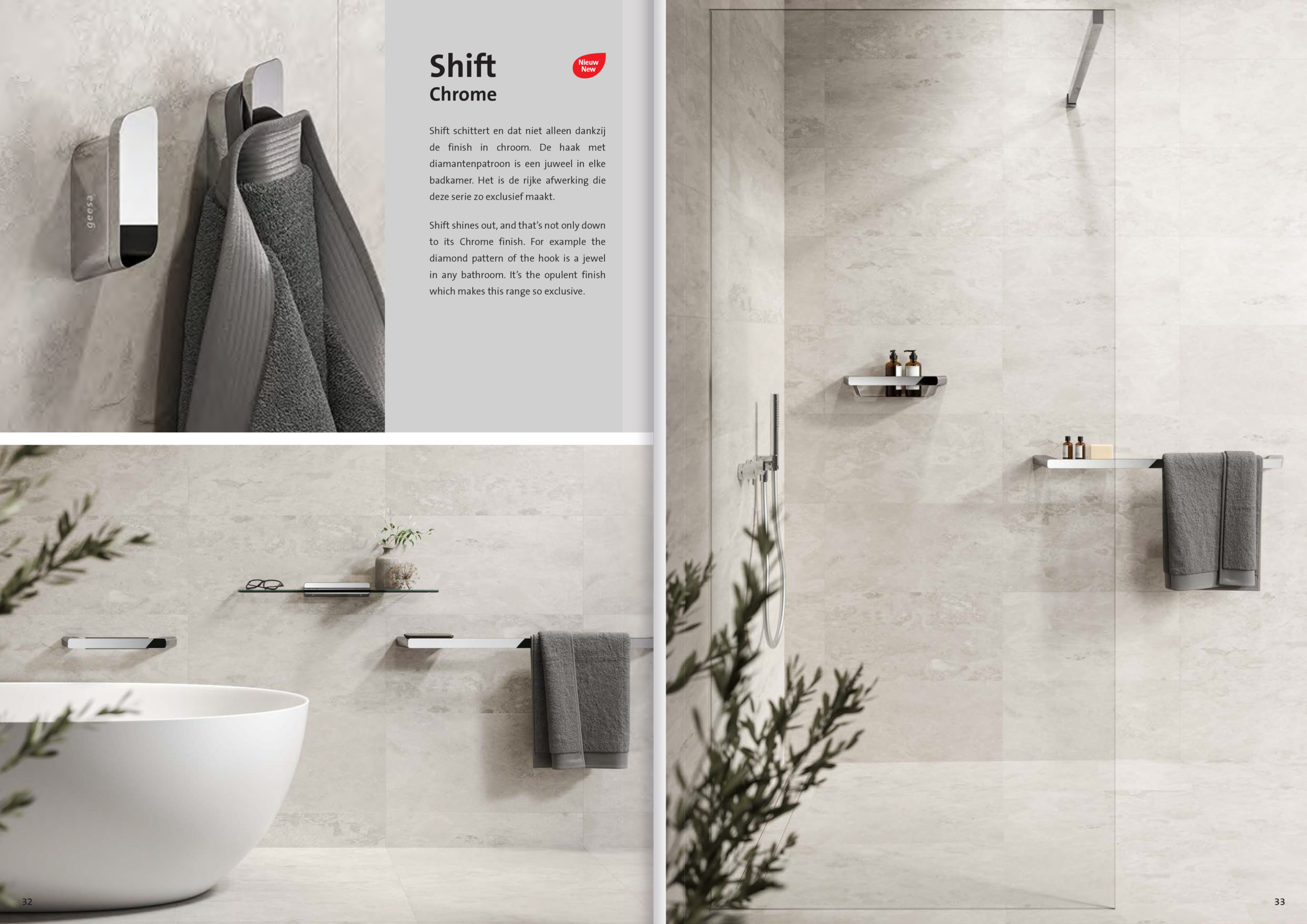 Accessori bagno per hotel di Geesa Catalogo 2021 Shift collection