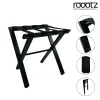 Classic Hotel Suitcase Rack – Beech Wood Black