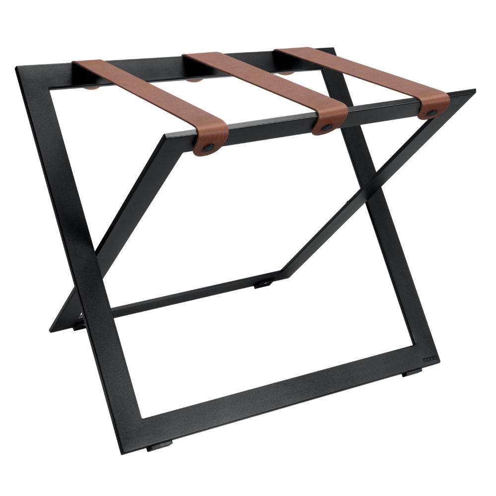 Luggage rack stainless steel black