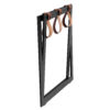 Luggage rack stainless steel black