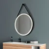 Round Mirror for hotel bathroom led light Lisbeth