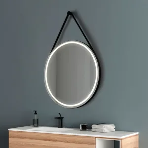 Round Mirror for hotel bathroom led light Lisbeth