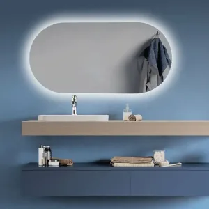 mirror for hotel-bathroom MARA CAPSULE blue
