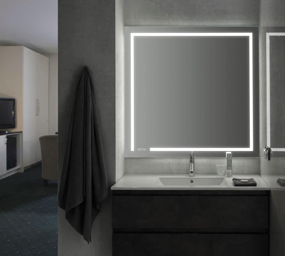 Square Mirror for Hotel Bathroom: Katie