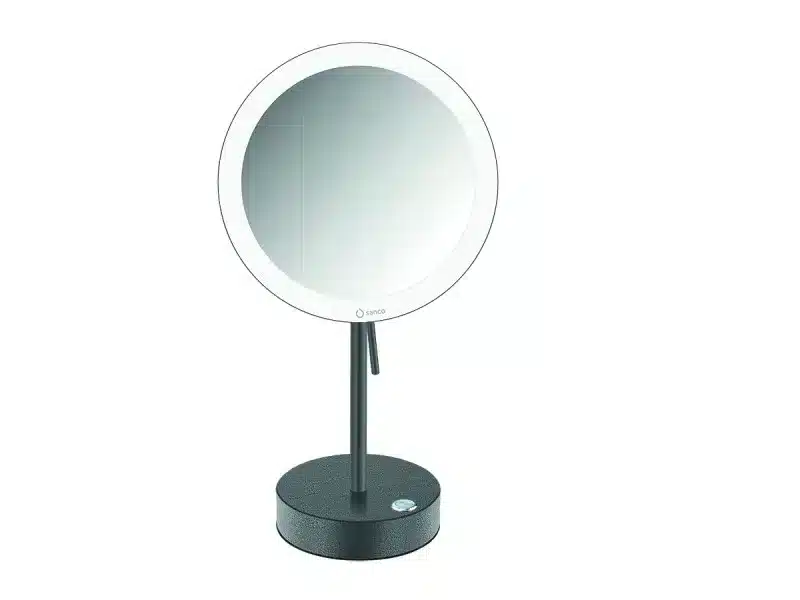 Specchio Cosmetico rotondo portatile x3 (alimentato a batterie)