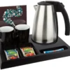 HospitalityTray-SIGNUM-BlackBrown-Kettle-STYLE-1.0L-Leaflet-BlackCups