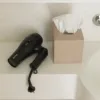 Hotel hairdryer with foldable grip and retractable cord: Levante