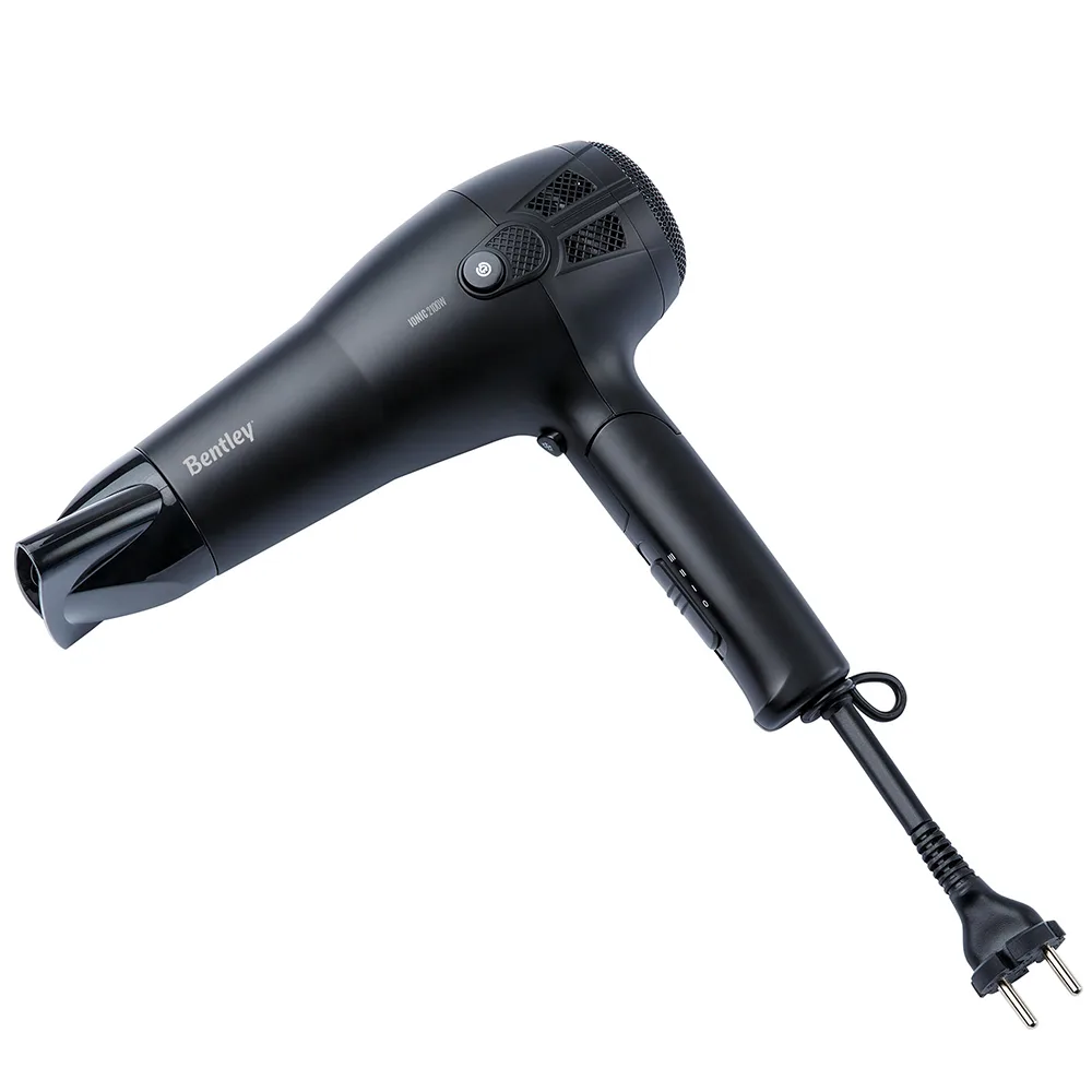 Hotel hairdryer with foldable grip and retractable cord: Levante