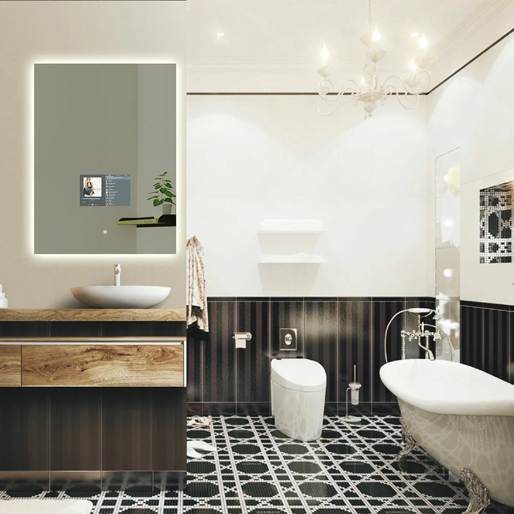 smart mirrors for hotel bathroom