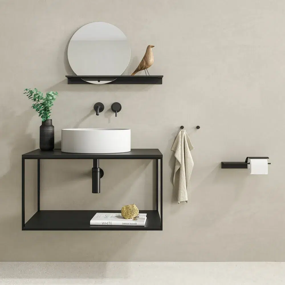 Collezione LEEV Accessori da bagno neri ideali per hotel