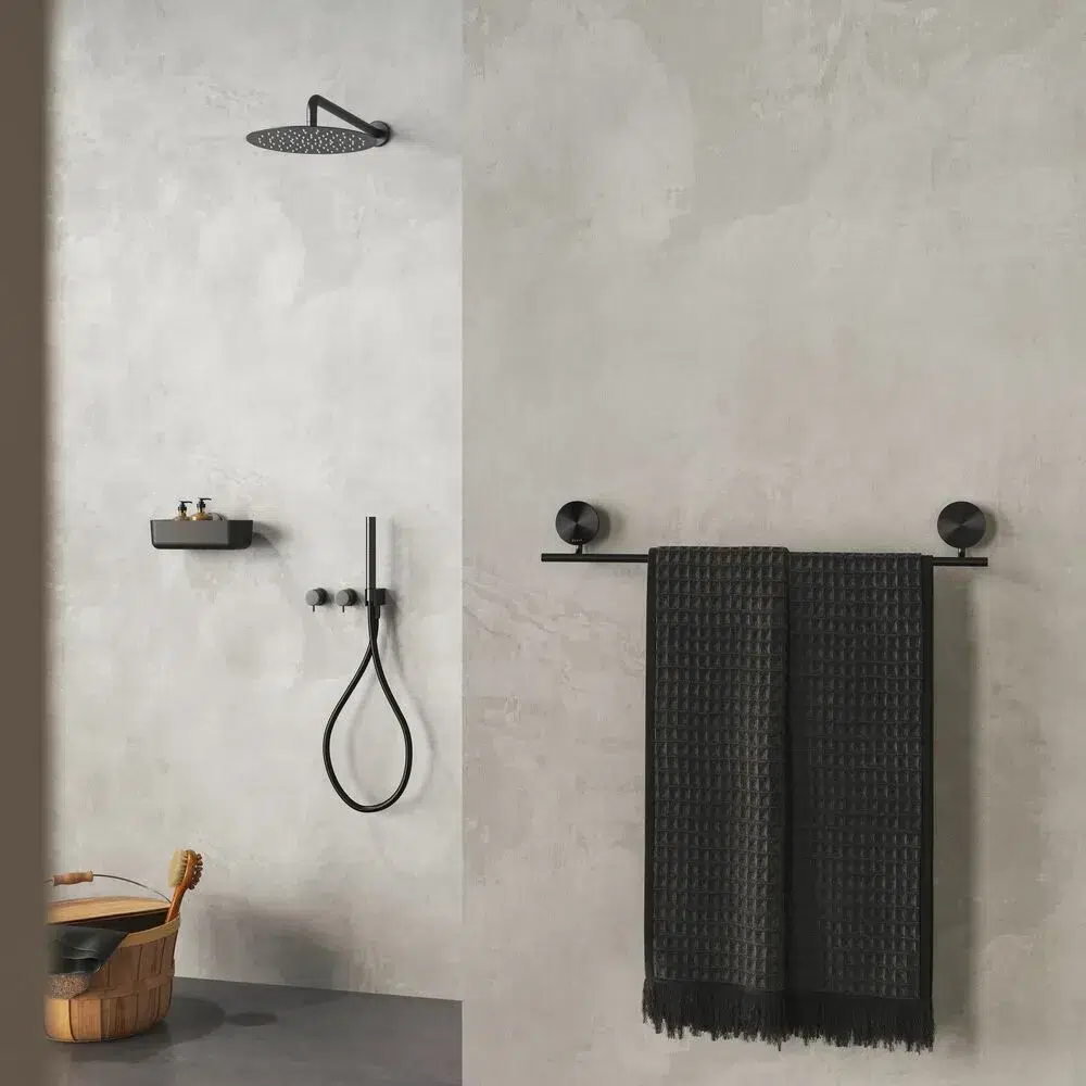 Alape Assist set accessori bagno con dispenser per sapone, nero opaco