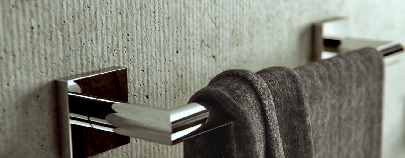 Chrome Bathroom Accessories for Hotel Collecion Nelio by Geesa