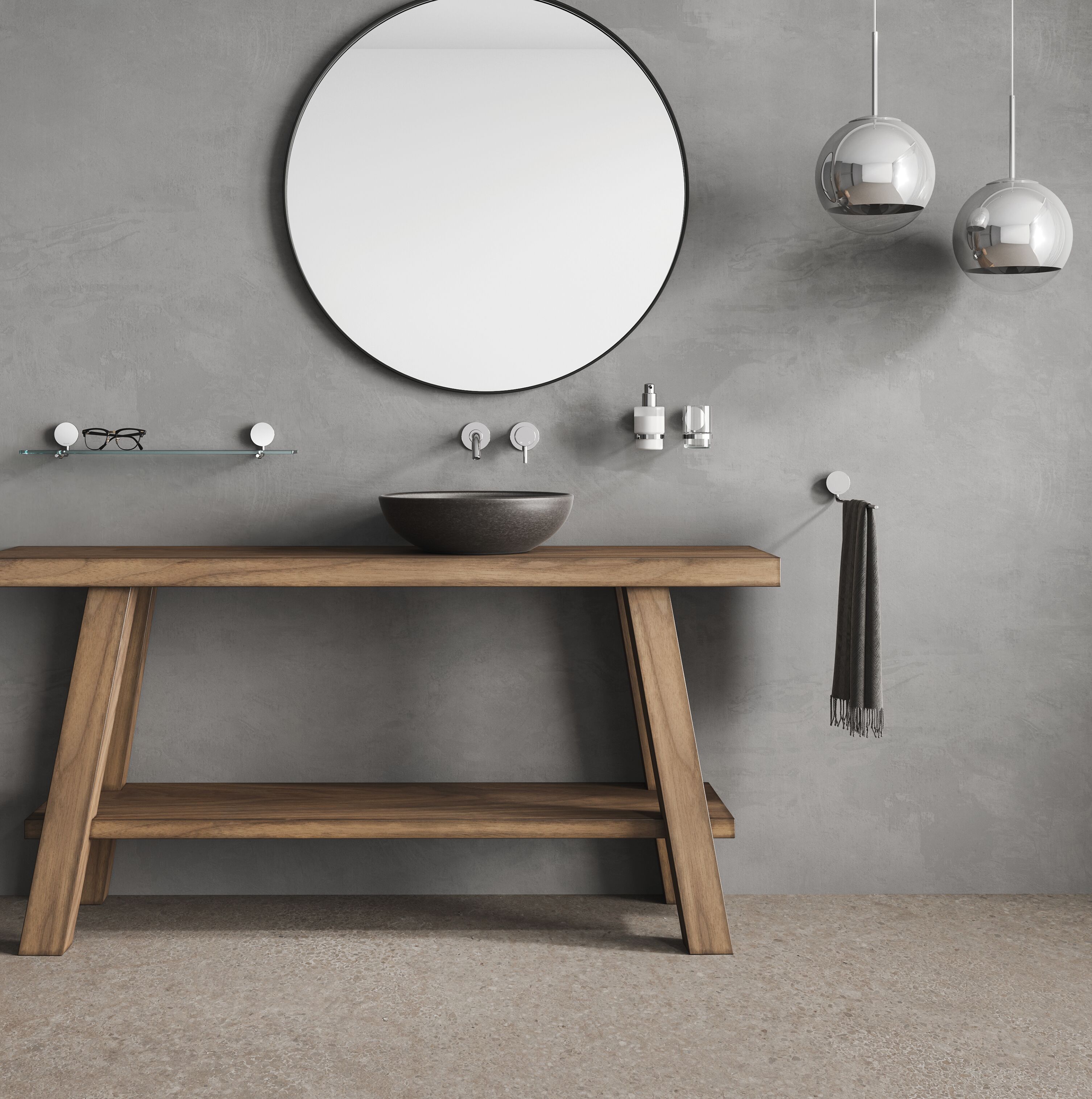 Bathroom accessories hotel collection Opal Chrome