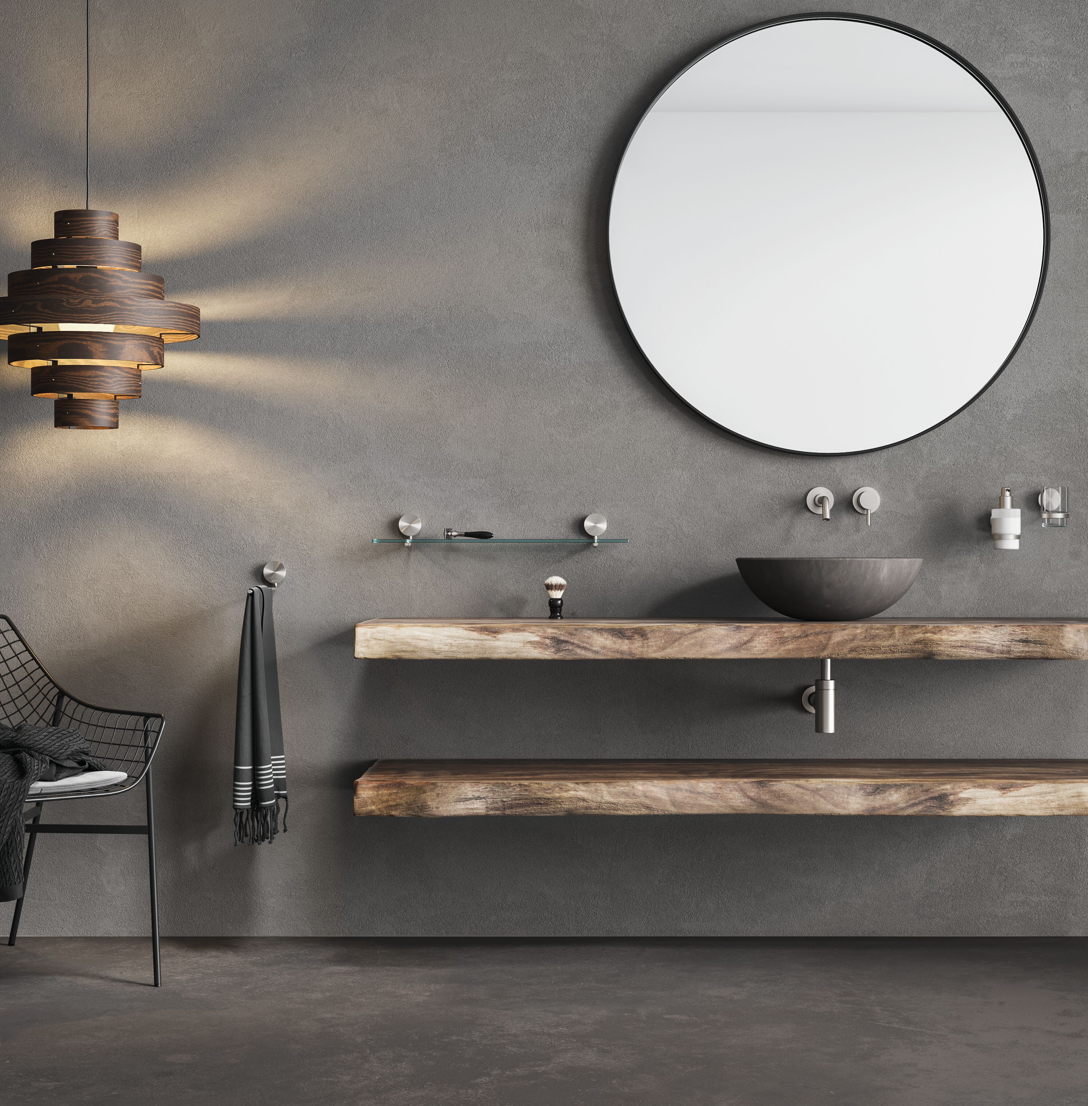 Bathroom accessories hotel collection Opal Brushed Stainless Steel