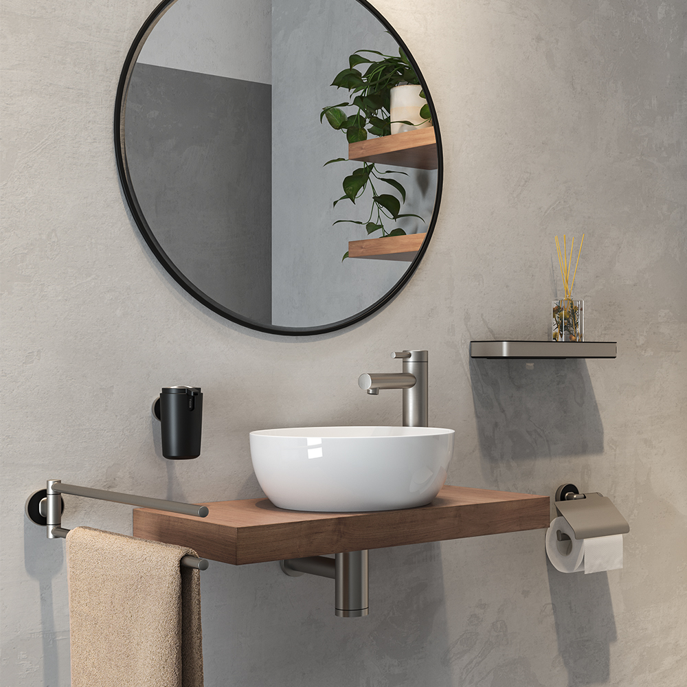 accessori da bagno satinati per hotel Cooper collezione by Tiger