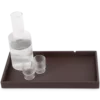 Brown rectangular welcome tray for hotel