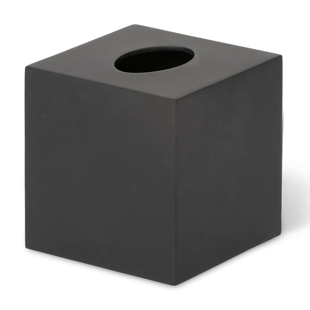 Cover scatola di fazzoletti quadrata per il bagno dell' hotel colore nero