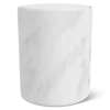 Bin with rotating lid for bathroom: Sano white murble