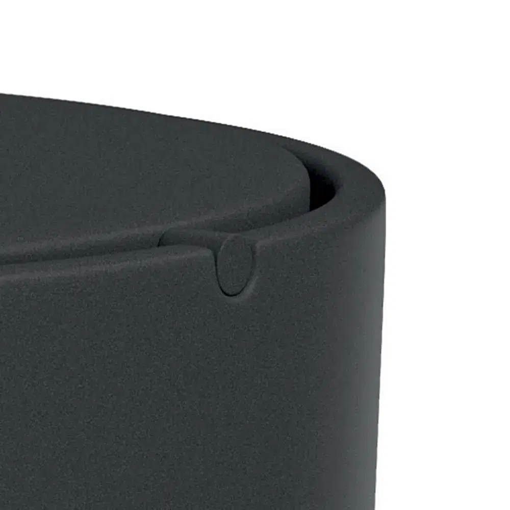 Bin with rotating lid