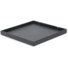 black welcome tray square