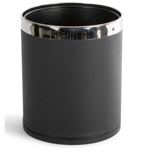 10 l double wall waste bin black for hotel