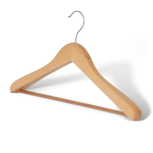 Clothes hanger with hook and bar for hotel room: Edward