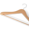 Clothes hanger natural wood