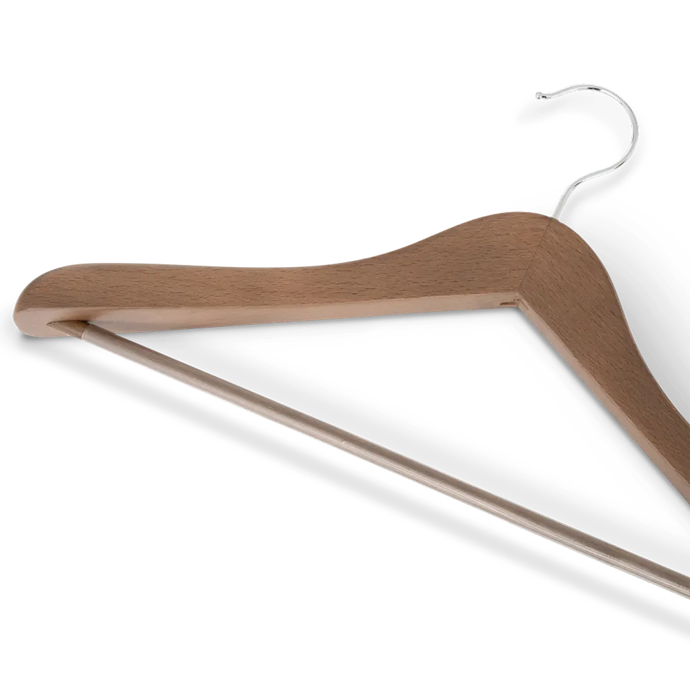 Clothes hanger brown wood