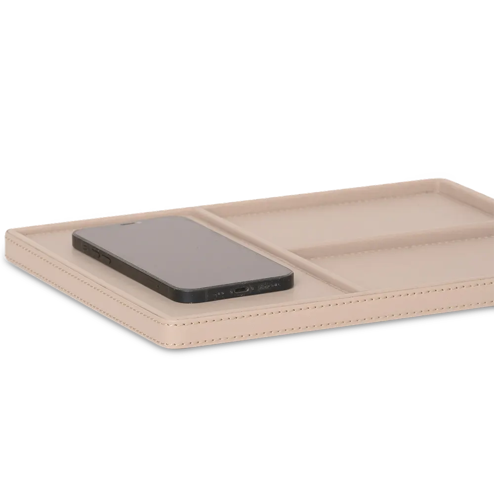 Vassoio di ricarica wireless colore naturale