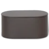 Amenity box for hotel bathroom closed brown