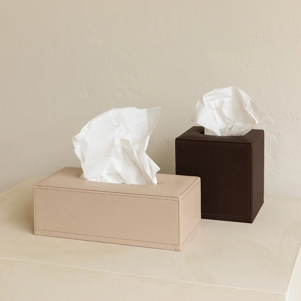 tissue box rectangular or square with cover