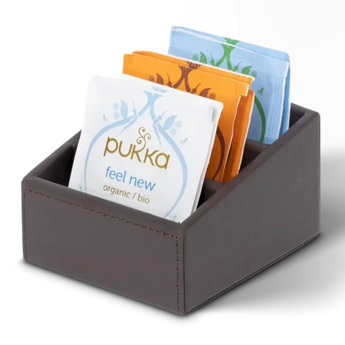 Brown Tea bag holder for hotel New Classic’: Lou