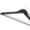 Clothes hanger with hook and bar: Melville black