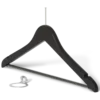 Melville appendiabiti con perno e barra colore nero