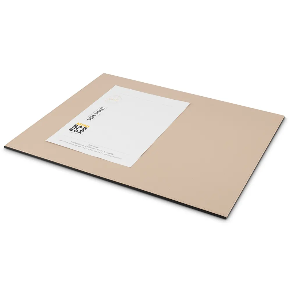 Sottomano in ecopelle per hotel beige