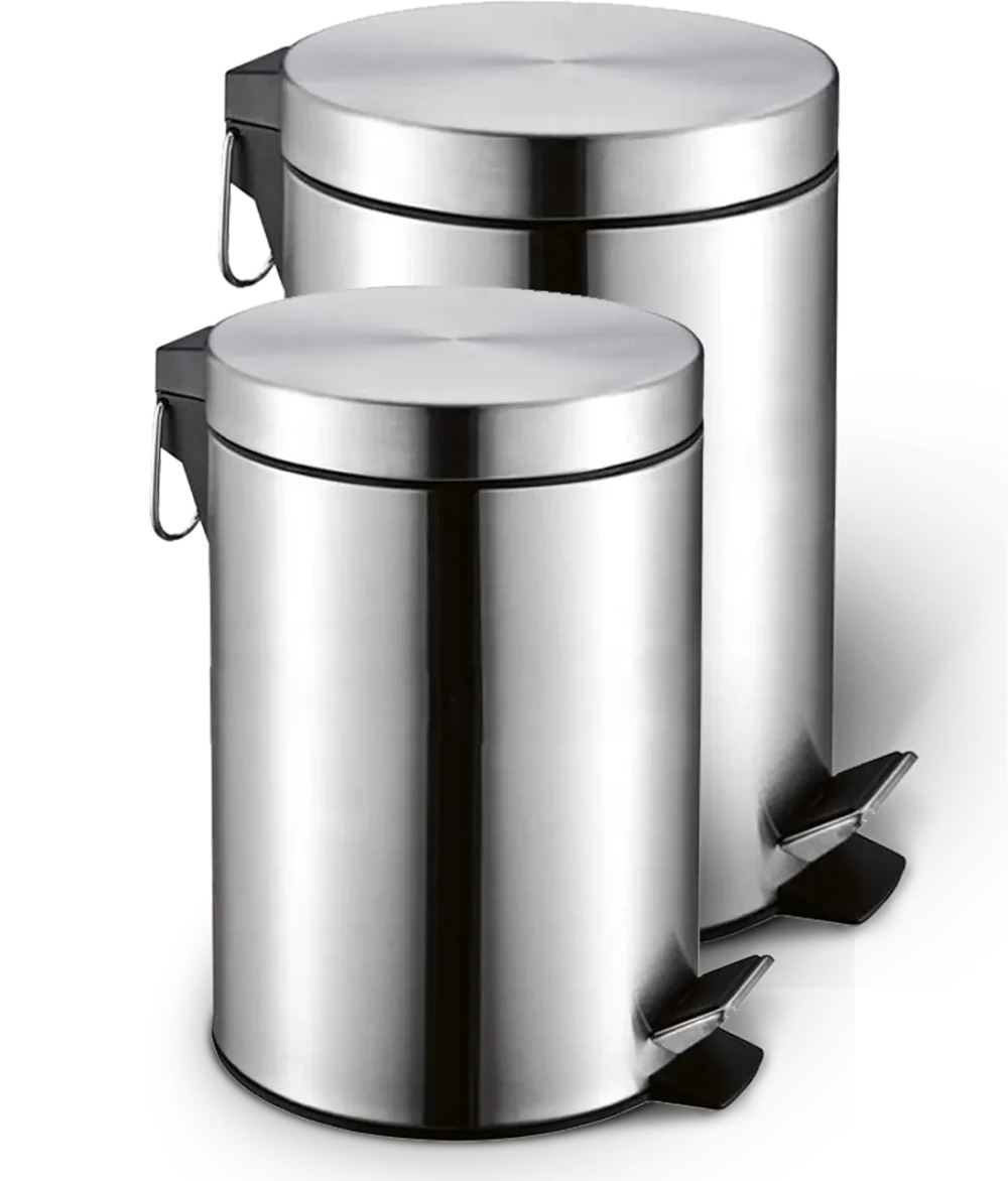 Cestino a pedale 3/5L in acciaio inox per hotel