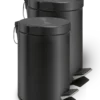 Cestino a pedale 3/5L nero per hotel