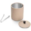 Secchiello per ghiaccio in ecopelle per hotel beige