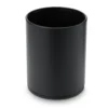 Leather paper bin for hotel: Sumo black