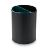 Leather paper bin for hotel: Sumo black