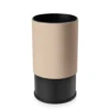 Leather paper bin for hotel: Sumo beige