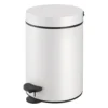 Cestino a pedale 12L per hotel – finitura White matt