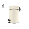 3L soft-close pedal bin for hotels – Beige mat M102 finish